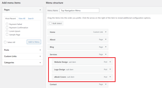 Drop-Down Menus in WordPress